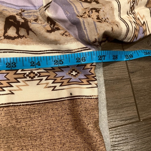 [2XL]Roper Dusty Brown Western Cowboy Graphics Pearl Snap Button Shirt - Picture 5 of 9